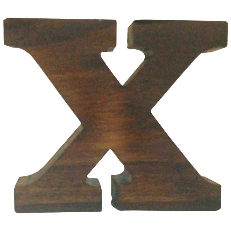 دکوری مدل حرف X چوبی