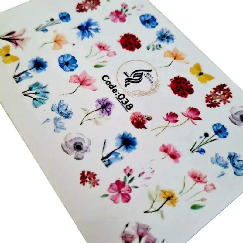 برچسب لنز ناخن رویاسنتر مدل AR 03 مجموعه 6  عددی