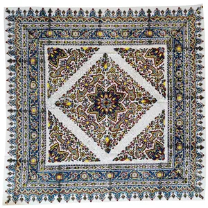 رومیزی قلمکار مدل شمسه کد 80-80-SHMS