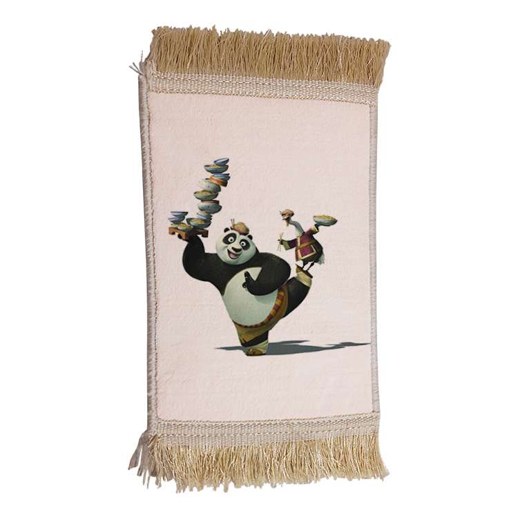 فرش ماشینی دیوارکوب مدل پاندا کونگ فو کار کد 61