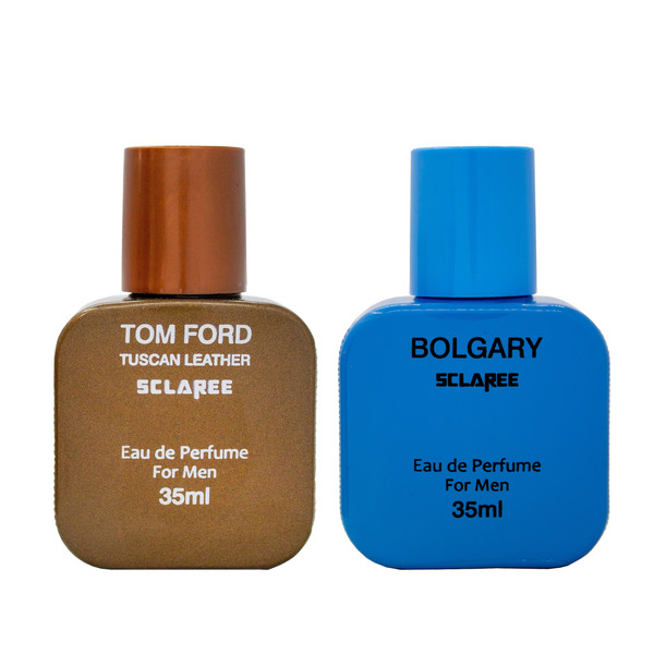 عطر جیبی مردانه اسکلاره مدل Tom Ford حجم 35 میلی لیتر به همراه عطر جیبی مردانه اسکلاره مدل Bvlgari