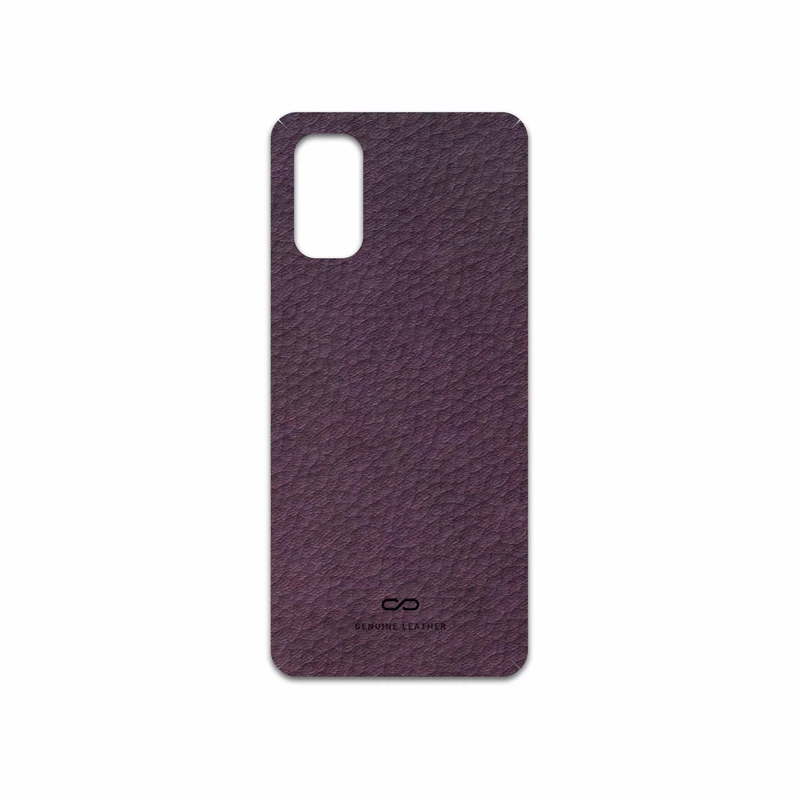 برچسب پوششی ماهوت مدل Purple-Leather مناسب برای گوشی موبایل ریلمی 7 Pro