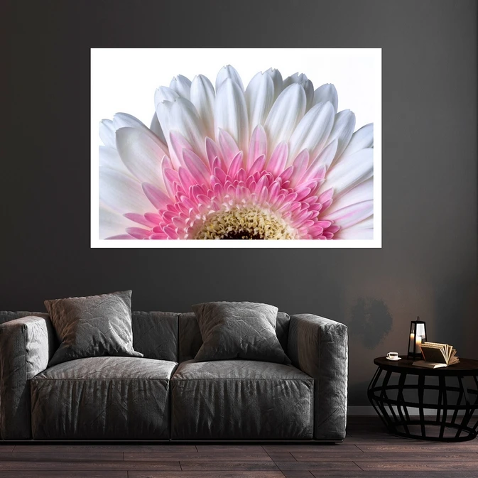 تابلو بکلیت طرح طبیعت و گل ژربرا مدل قاب شاسی W-s8613