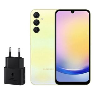 گوشی موبایل سامسونگ مدل Galaxy A25 دو سیم کارت ظرفیت 256 گیگابایت و رم 8 گیگابایت به همراه شارژر 25 وات سامسونگ - ویتنام