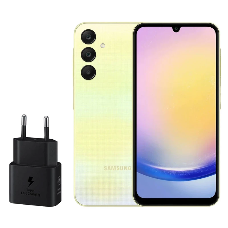 Samsung Galaxy A25 - 2 SIM | 256GB - 8GB RAM  with 25W Samsung Charger - Vietnam