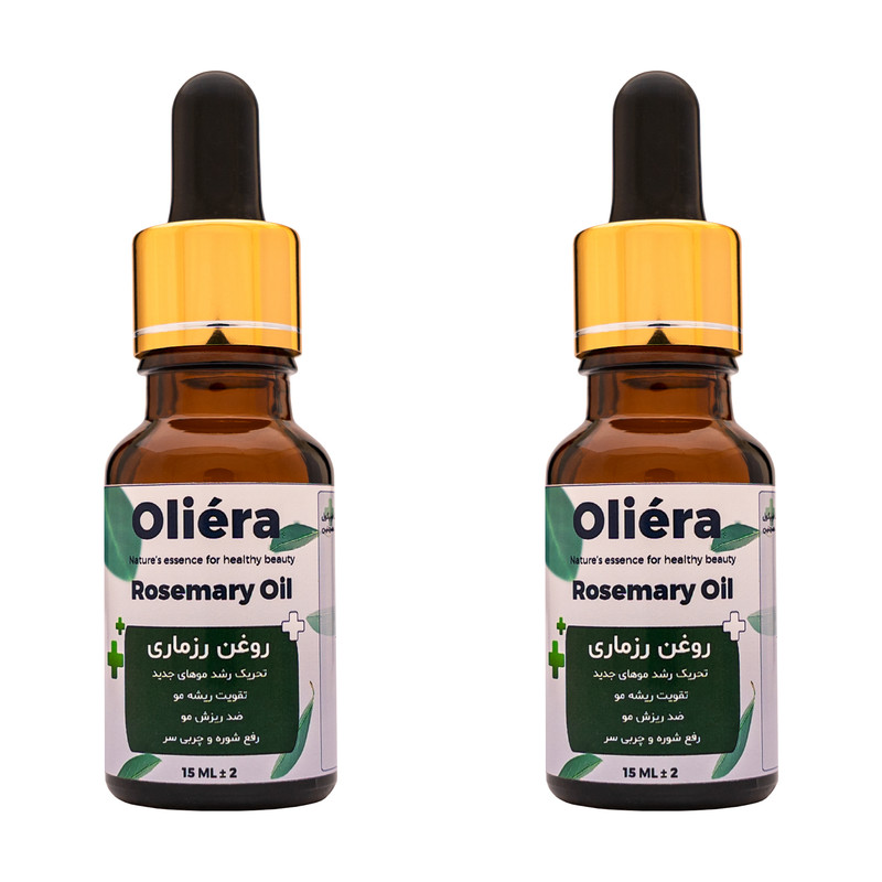 روغن مو اُلیئرا مدل رزماری کد +A حجم 15 میلی لیتر بسته 2 عددی 