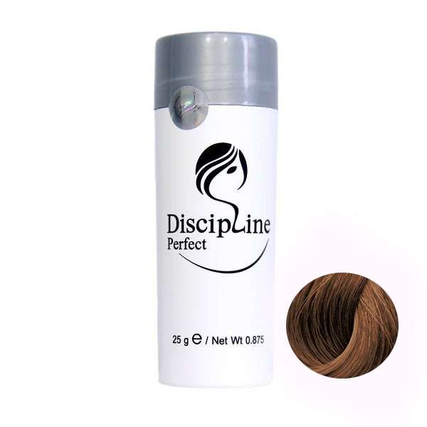 پودر پرپشت کننده مو دیسیپلین شماره 7.0 وزن 25 گرم رنگ قهوه ای شکلاتی