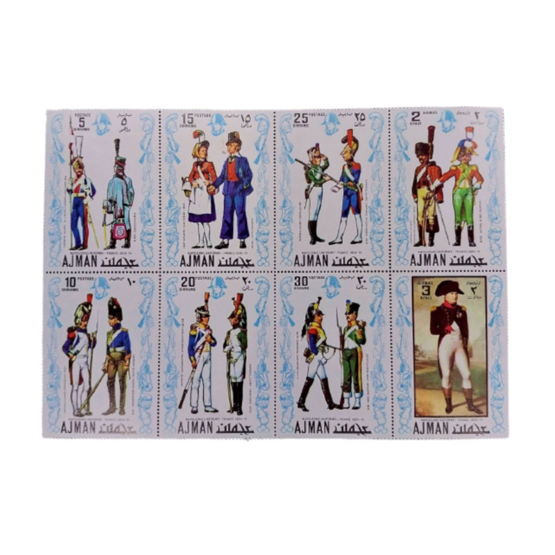 تمبر یادگاری مدل یونیفرم های ناپلئونی مجموعه 8 عددی