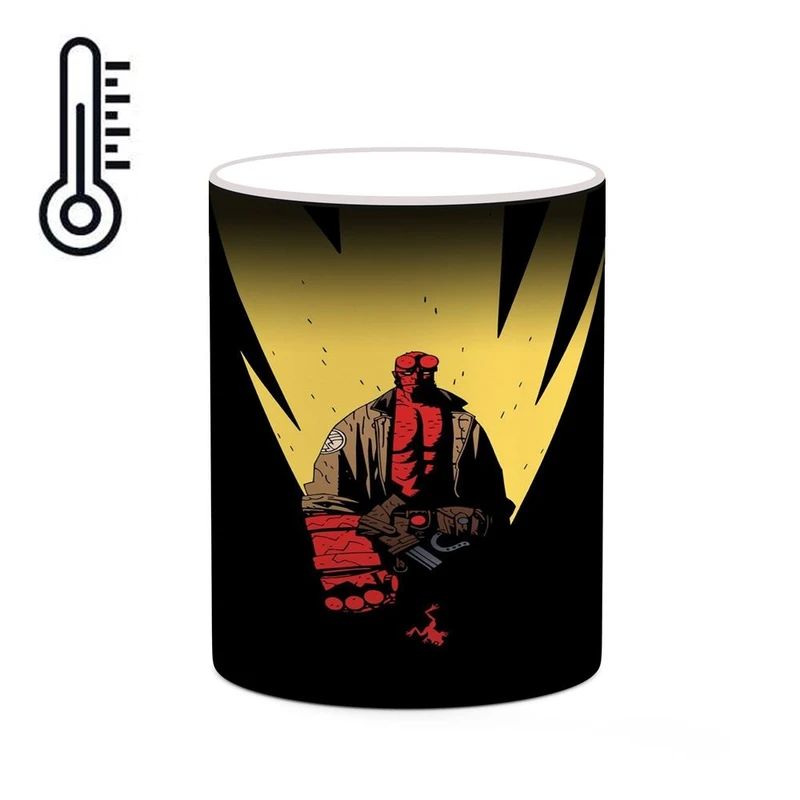 ماگ حرارتی کاکتی مدل پسر جهنمی Hellboy کد mgh38962