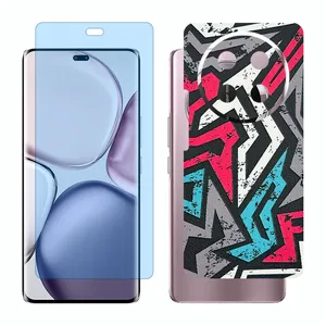 Glass Together model matte anti bluescreen protector suitable for Honor X9c mobile phone with back cover sticker