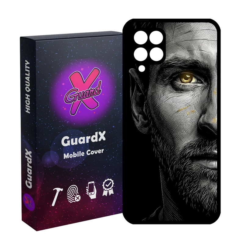 کاور گارد ایکس طرح لیونل مسی مدل 10997 مناسب برای گوشی موبایل سامسونگ Galaxy A12/M12/F12