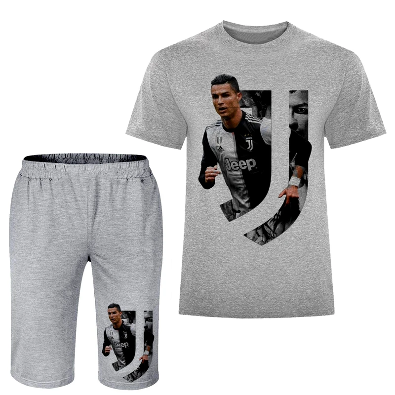 ست تی شرت و شلوارک مردانه مدل رونالدو A254