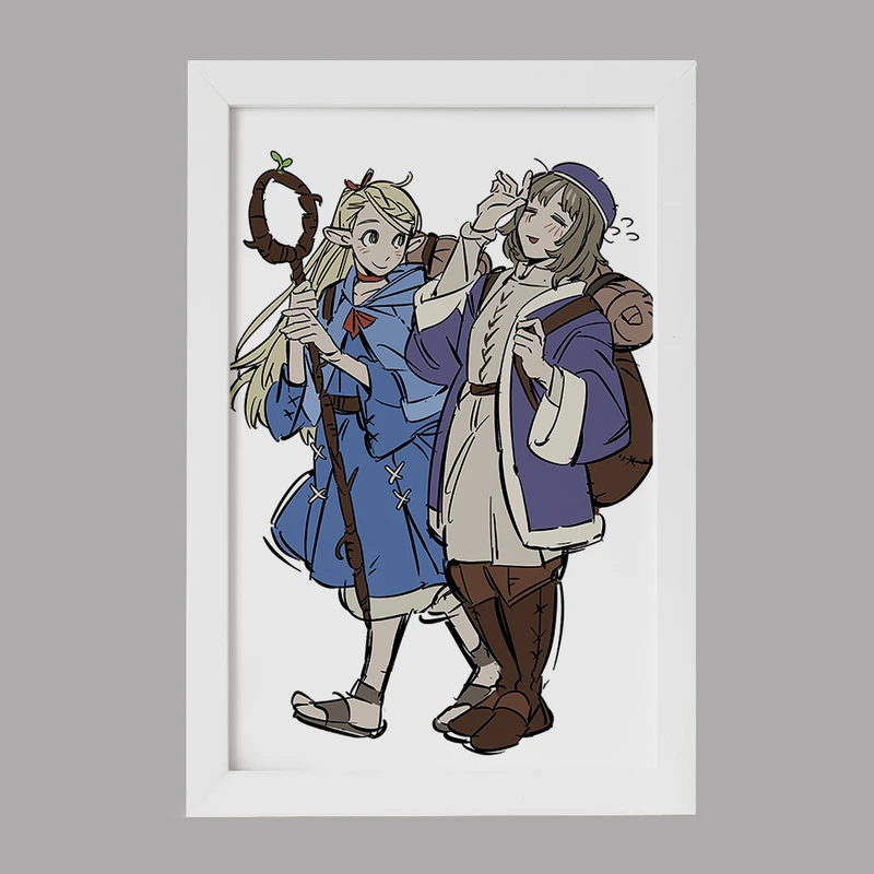 تابلو خندالو مدل فالین و مارسیل انیمه خوشمزه در سیاه چال کد 35903