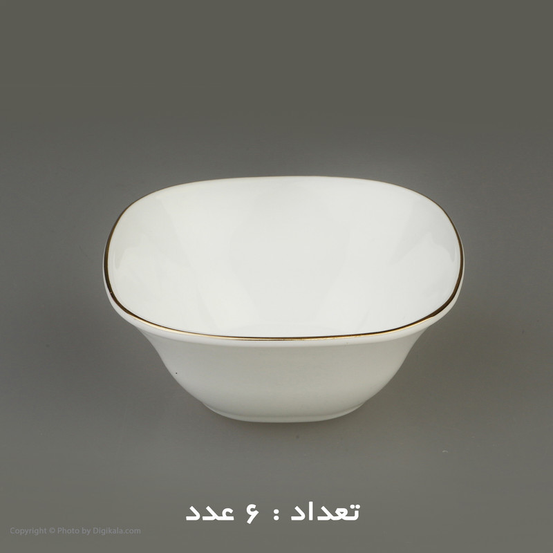 سرویس غذاخوری 26 پارچه دینو مدل مربع لب طلا