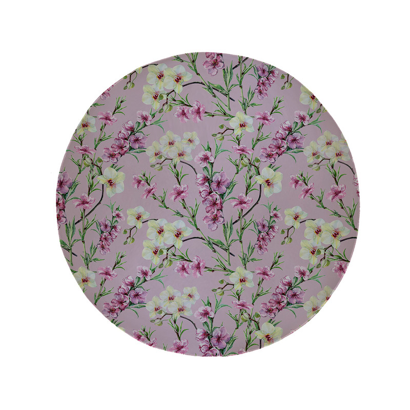 پادری مدل دایره طرح گل کد 5881 سایز 90 × 90 سانتی متر