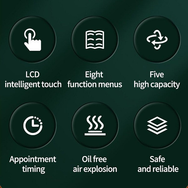 سرخ کن بدون روغن سیلورکرست مدل S-18-8 liter