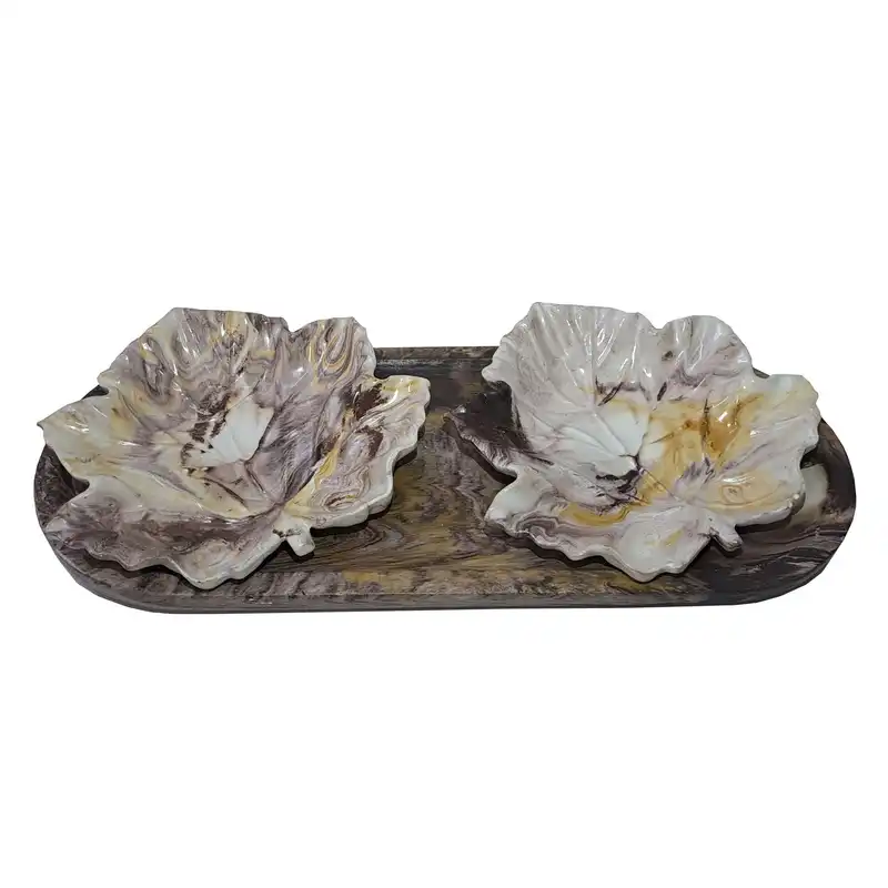 اردوخوری بتنی طرح برگ کد 1004 مجموعه 3 عددی