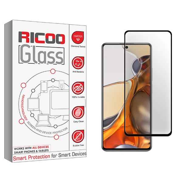 محافظ صفحه نمایش سرامیکی ریکو مدل Ricoo Glass مناسب برای گوشی موبایل شیائومی 11T Pro 5G 2107113SG