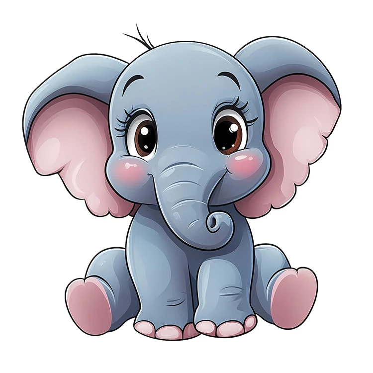 استیکر پارچه و لباس پاد آفرین مدل کارتونی کیوت فانتزی بامزه کد S3590