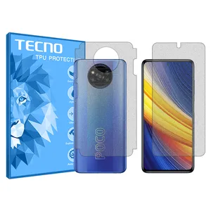 Tecno brand shockproof Matte screen protector glass for Xiaomi Poco X3 Pro along with the back protector