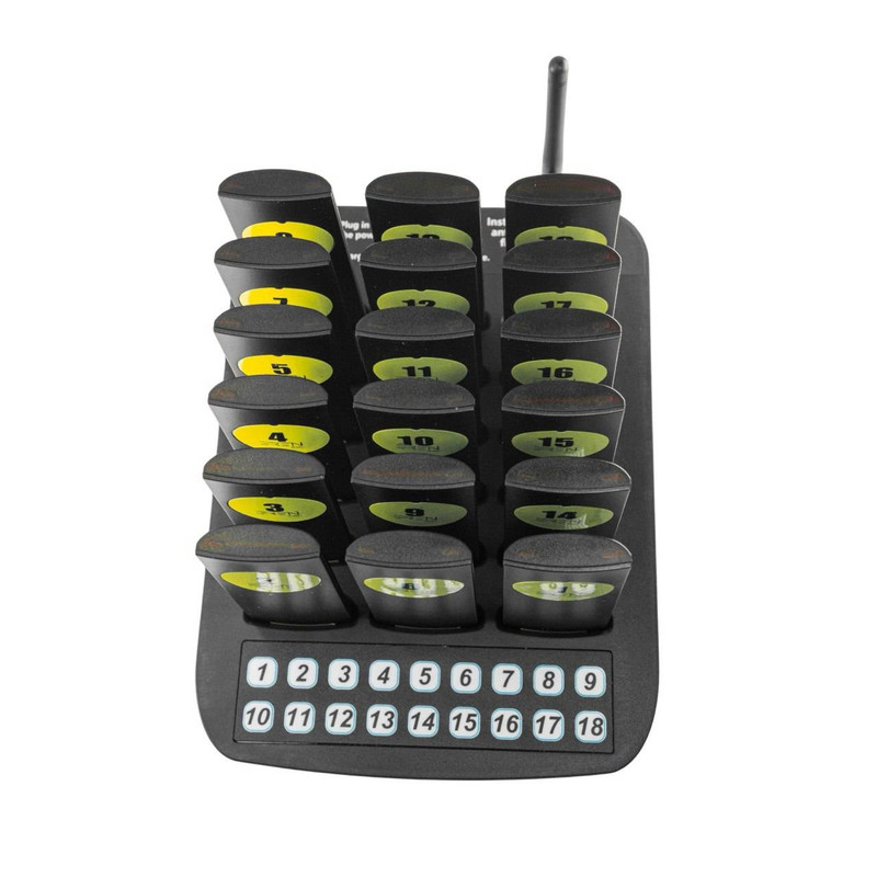 دستگاه فراخوان مشتریان مدل CS_18Qm بسته 18 عددی