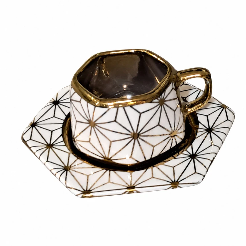 ست فنجان و نعلبکی مدل قهوه خوری 