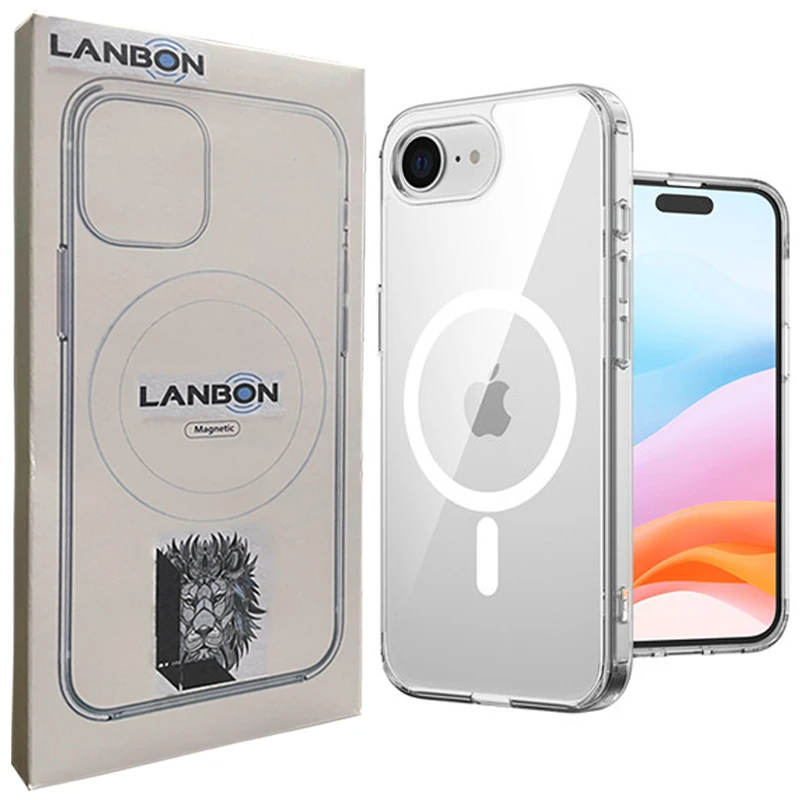 کاور لانبن مدل مگ سیف مناسب برای گوشی موبایل اپل iPhone 16e