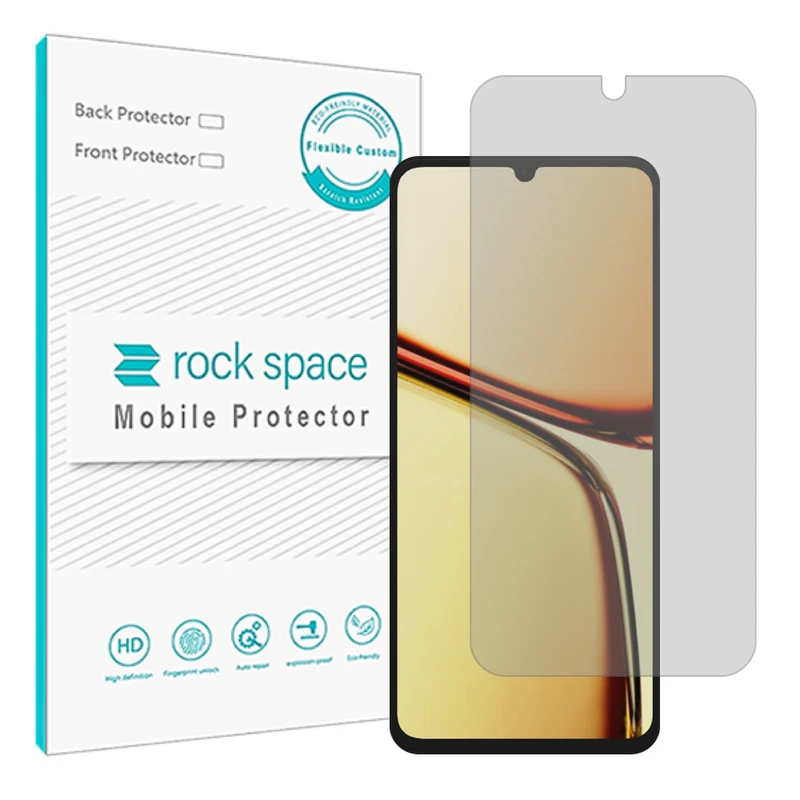 محافظ صفحه نمایش شفاف راک اسپیس مدل Resistant‌ مناسب برای گوشی موبایل ریلمی C61