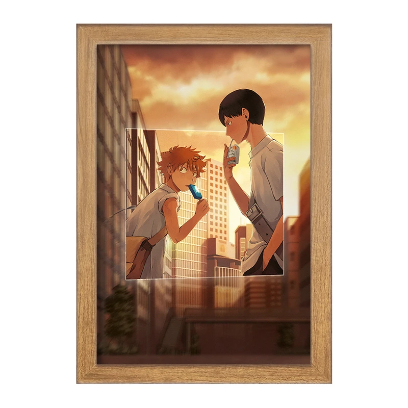 تابلو خندالو مدل کاگیاما و هیناتا انیمه هایکیو Haikyu  کد 17757