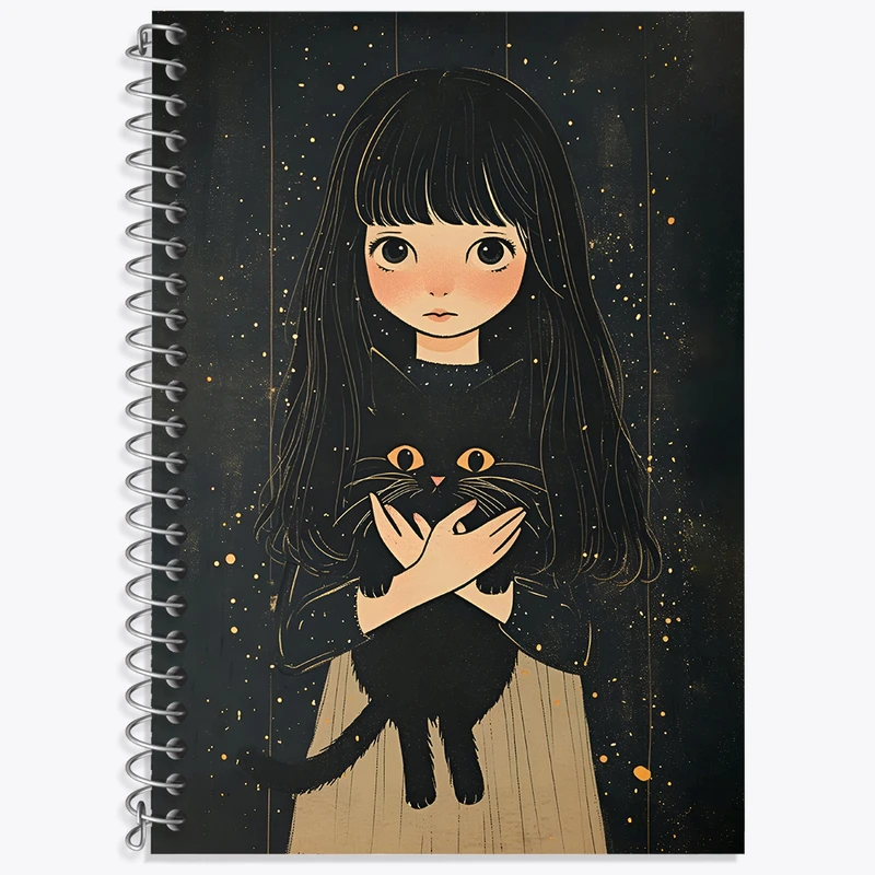 دفتر زبان 50 برگ خندالو مدل دو خط طرح دخترانه کد N5808