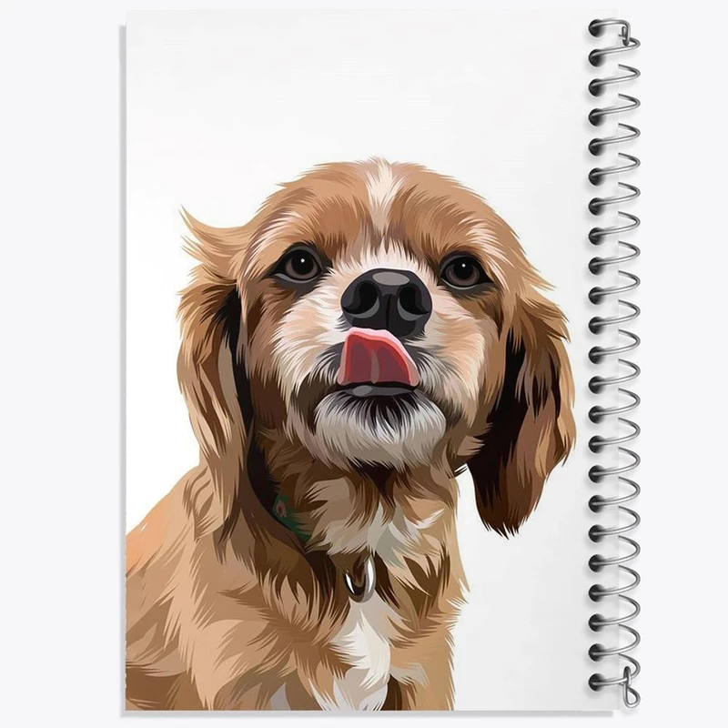 دفتر لیست خرید 50 برگ خندالو طرح سگ کد 28270