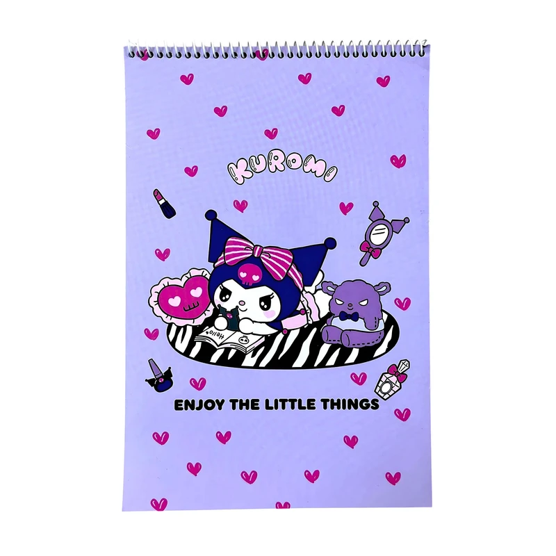 دفتر نقاشی 40 برگ رحلی آوان مدل حاشیه دار طرح کرومی کد KK1