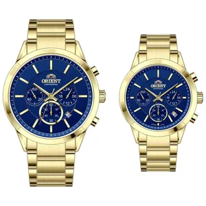 ست ساعت مچی عقربه‌ای کوارتز زنانه و مردانه اورینت کانتیننتال مدل 0106-12