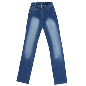 شلوار جین زنانه مدل جذب رنگ آبی 