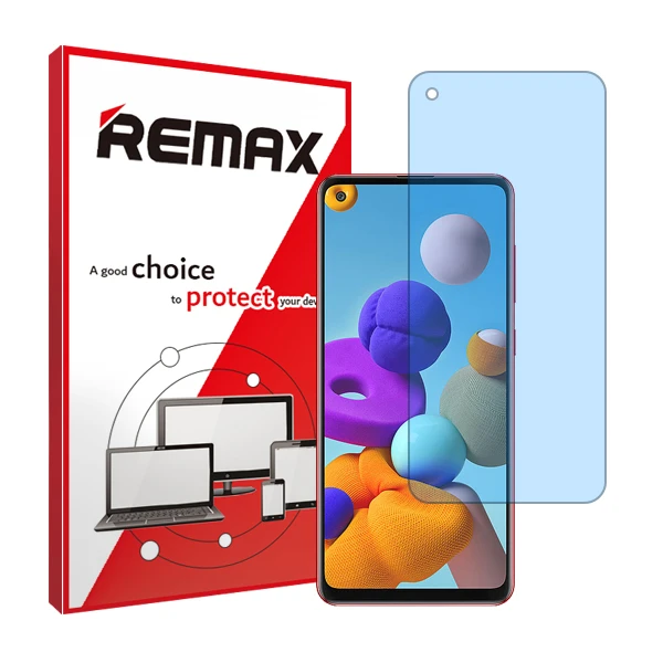 محافظ صفحه نمایش ضد اشعه آبی ریمکس مدل HyBLU مناسب برای گوشی موبایل سامسونگ Galaxy A21s