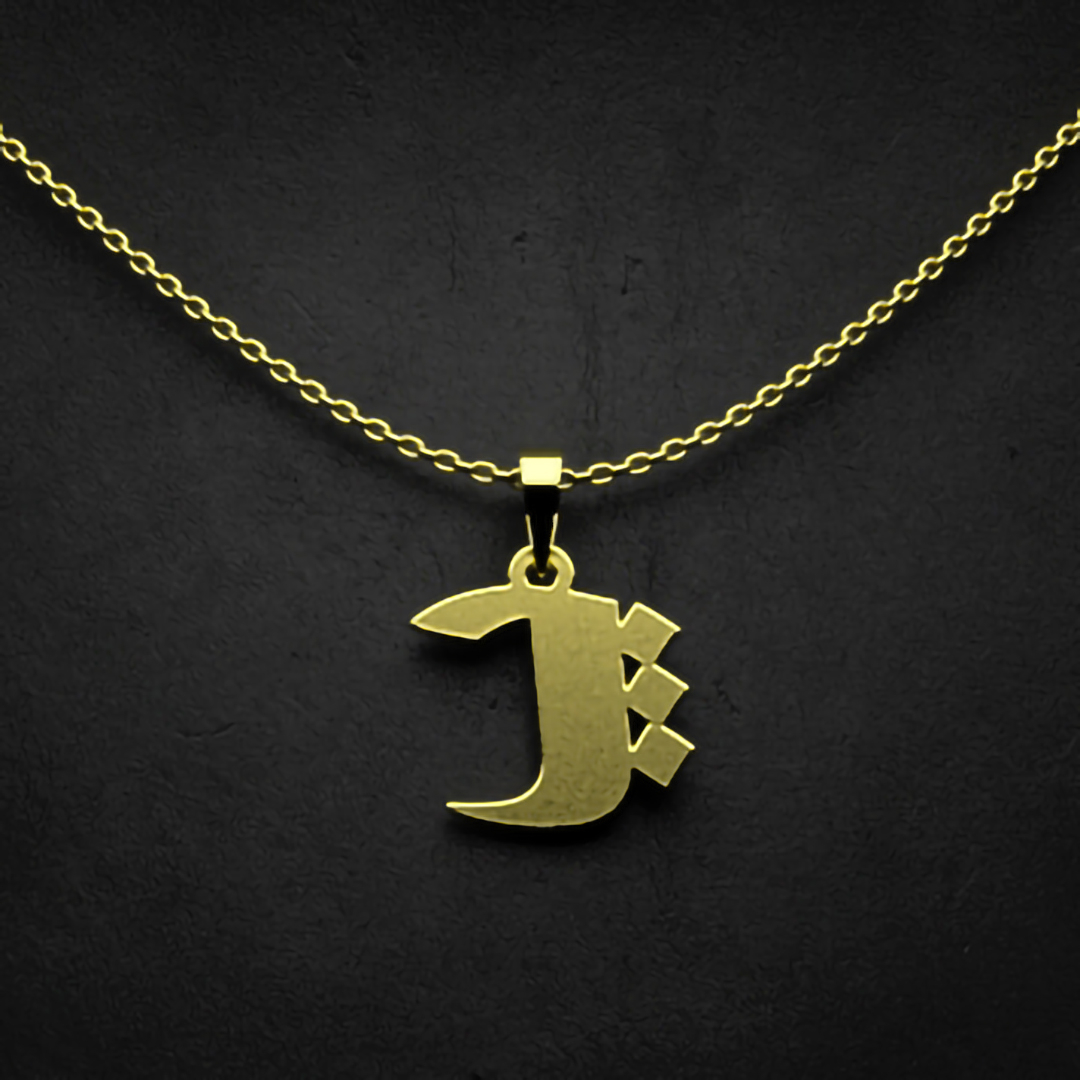 گردنبند طلا 18 عیار زنانه مدوپد مدل حرف پ کد I3-1-1591