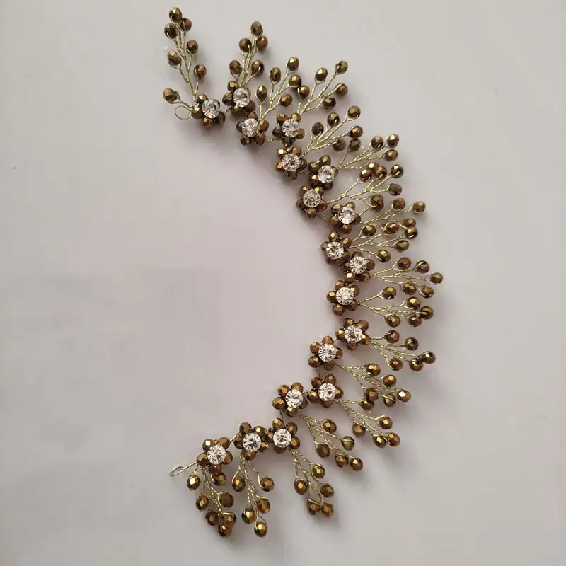 ریسه مو زنانه مدل نگین دار کد 08