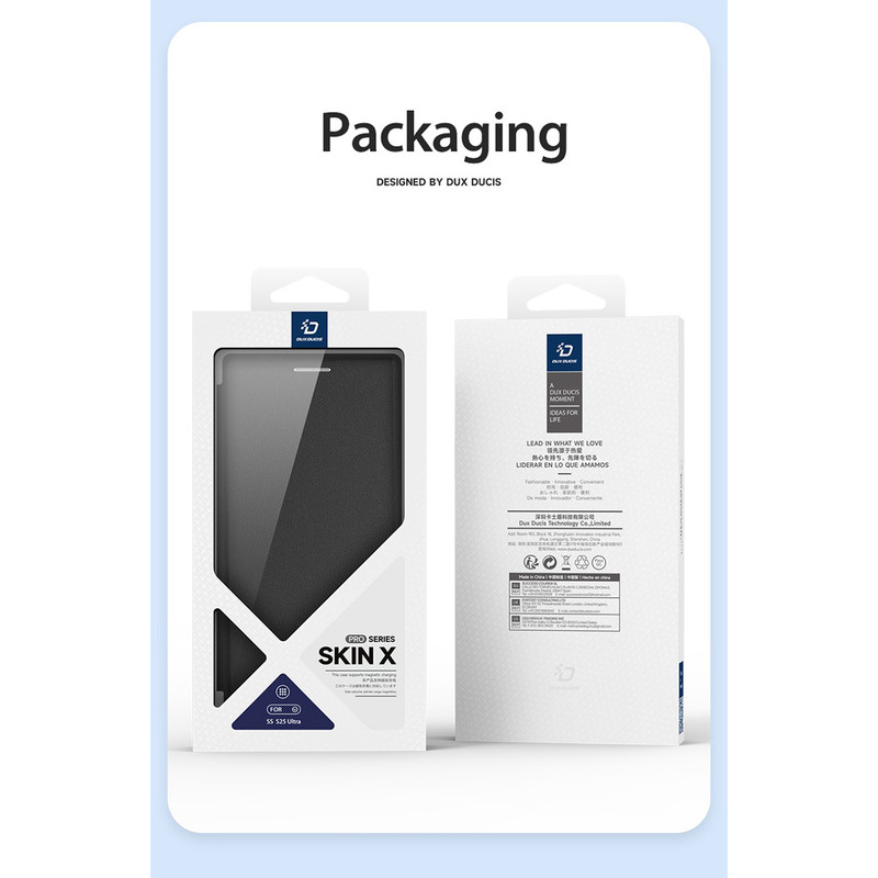 کیف کلاسوری دوکس دوکیس مدل Skin X Pro مناسب برای گوشی موبایل سامسونگ Galaxy S25 Ultra