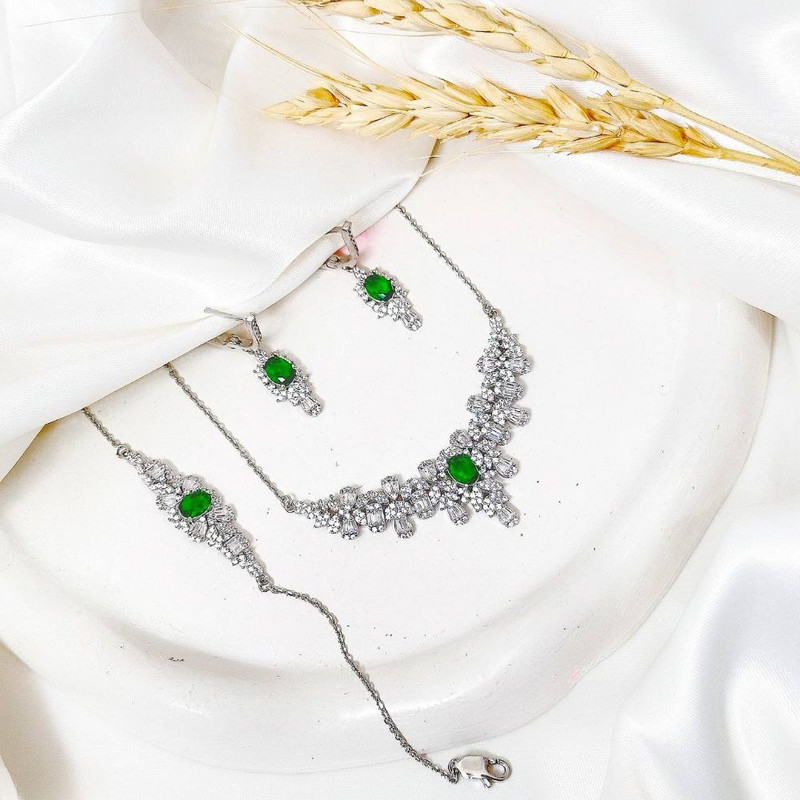 نیم ست نقره زنانه مدل MRJ4964