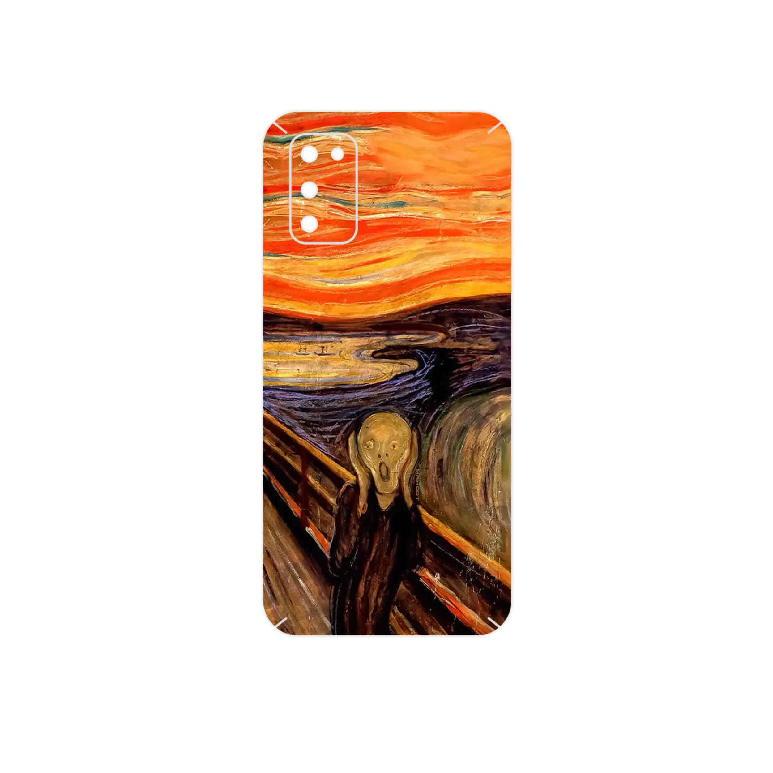 برچسب پوششی ماهوت مدل The Scream of Munch مناسب برای گوشی موبایل سامسونگ Galaxy A02S