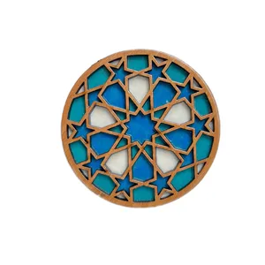زیر لیوانی مدل چوبی دولایه کد 03
