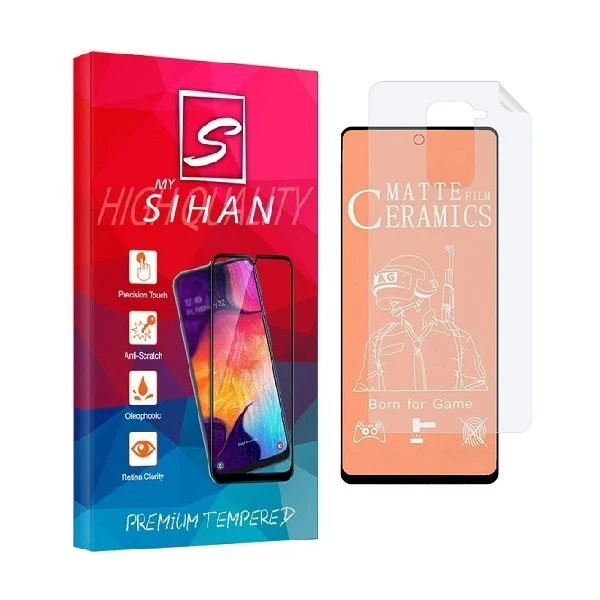 محافظ صفحه نمایش مات مای سیحان مدل 2CMN مناسب برای گوشی موبایل شیائومی Redmi Note 9 به همراه محافظ پشت گوشی