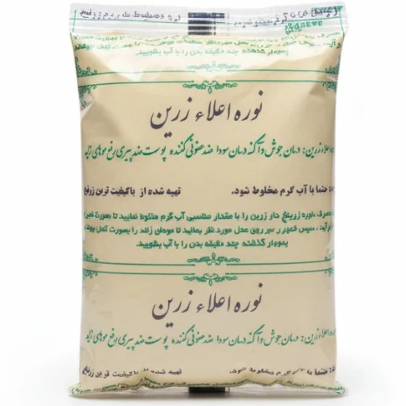 پودر موبر زرین مدل زرنیخ دار وزن 500 گرم 