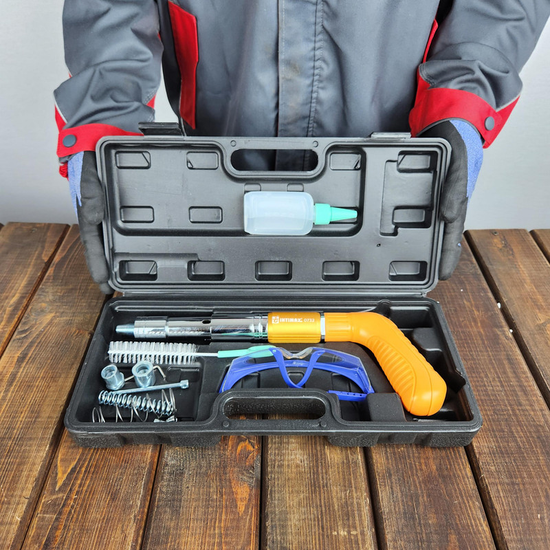 میخ کوب صنعتی اینتیمکث کد 0732 فولادی مجموعه 8 عددی