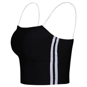 نیم تنه ورزشی زنانه ماییلدا مدل بدون فنر پددار بغل خط دار کد 4748