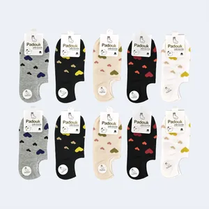 جوراب کالج زنانه پادوک مدل قلبی کد M5092 مجموعه 10 عددی