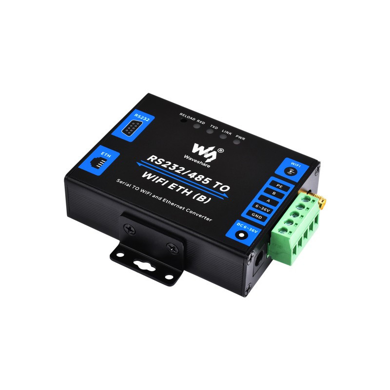 مبدل صنعتی ETH/WIFI به سریال ویوشیر مدل RS232/485 TO WIFI ETH (B)