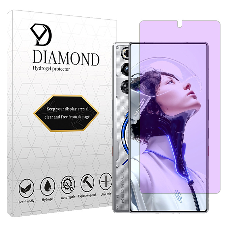 محافظ صفحه نمایش آنتی پرپل دیاموند مدل هیدروژلی مناسب برای گوشی موبایل زد تی ای Nubia RedMagic 11 Pro Plus