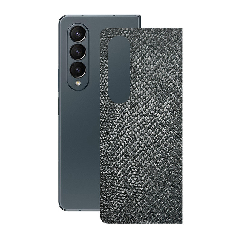 برچسب پوششی ریمکس مدل Leth طرح پوست ماری مناسب برای گوشی موبایل سامسونگ Galaxy Z Fold4