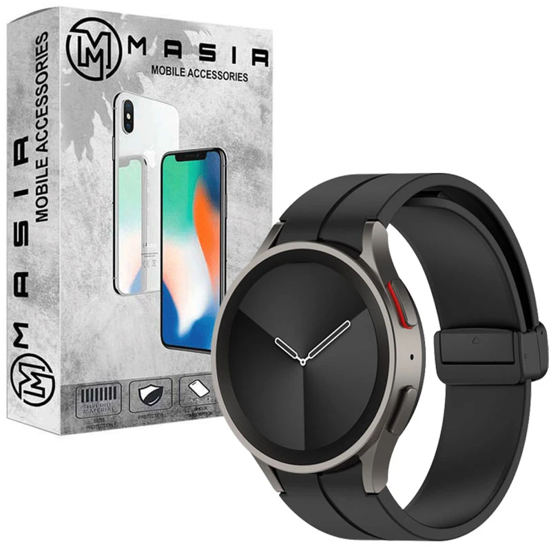 بند مسیر مدل Magnetic Yuika مناسب برای ساعت هوشمند سامسونگ Galaxy Watch 4 44mm